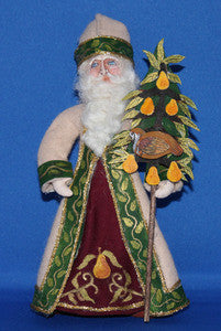 Santa with Partridge in a Pear Tree